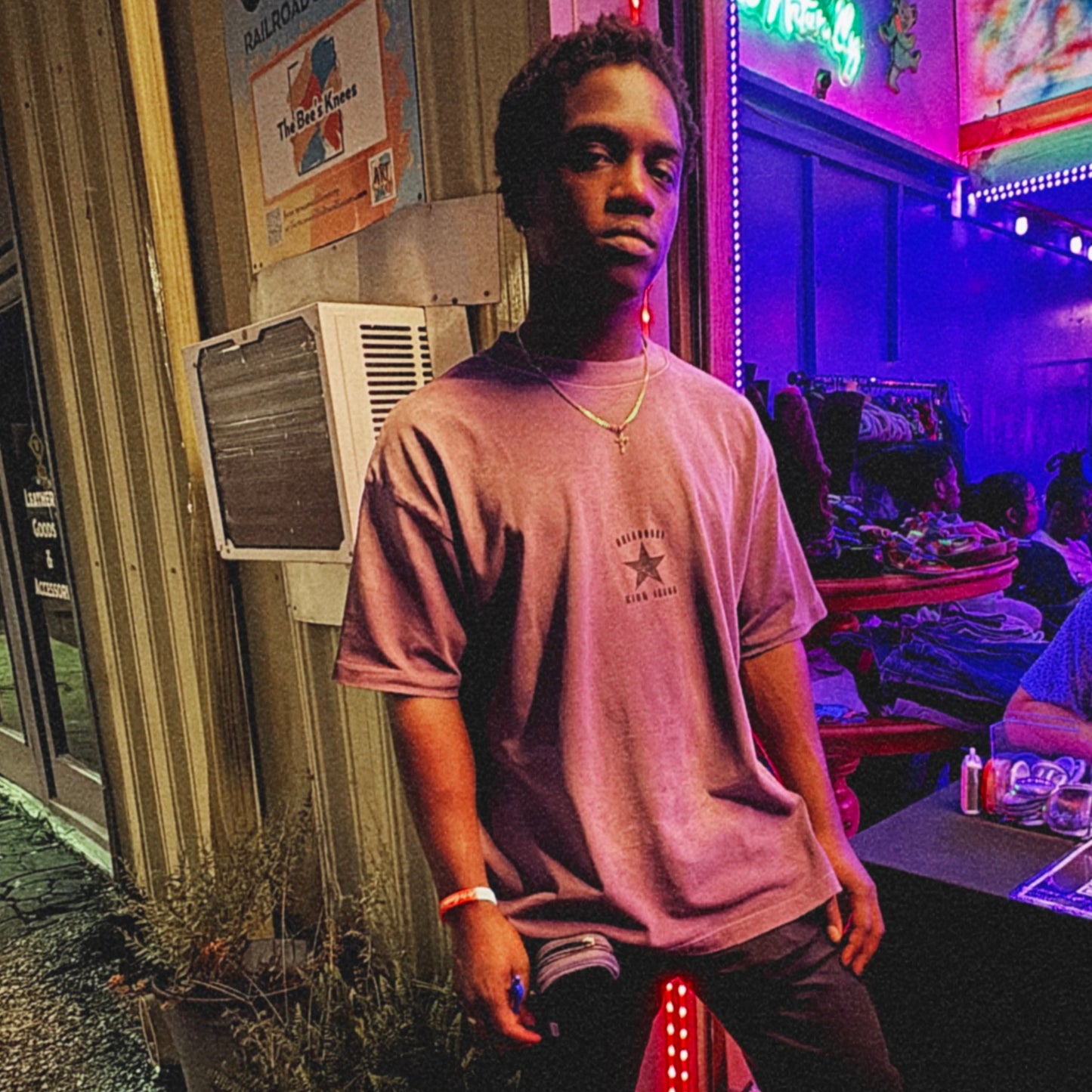 SUNFADED PURPLE T-SHIRT