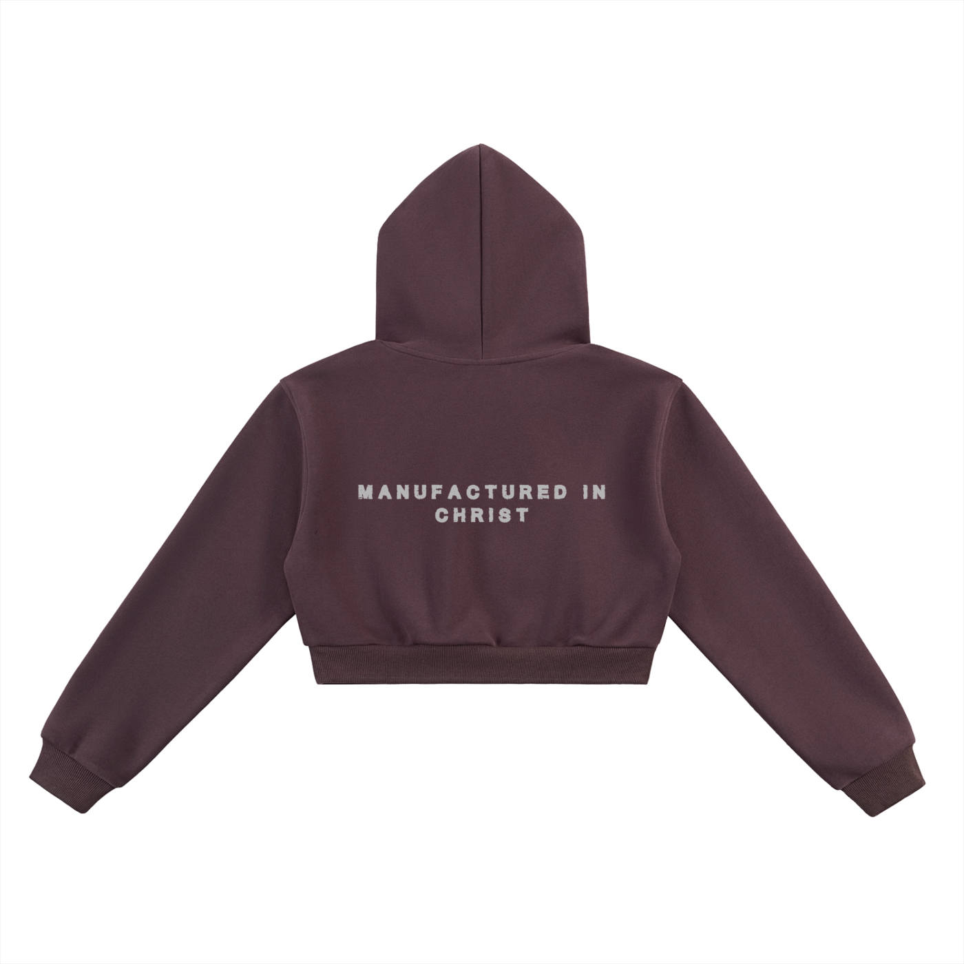 MANUFACTURED IN CHRIST-CROPPED HOODIE