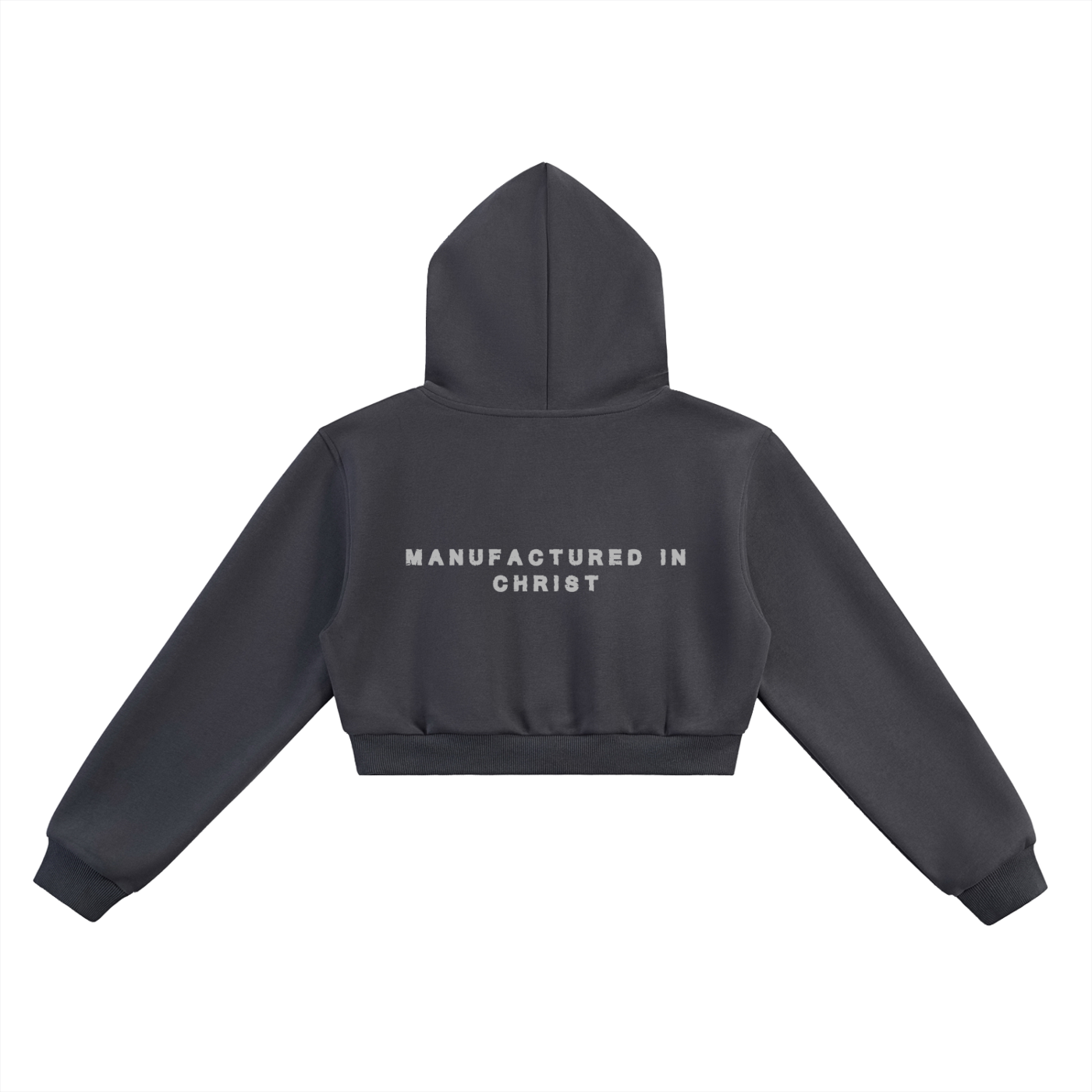 MANUFACTURED IN CHRIST-CROPPED HOODIE