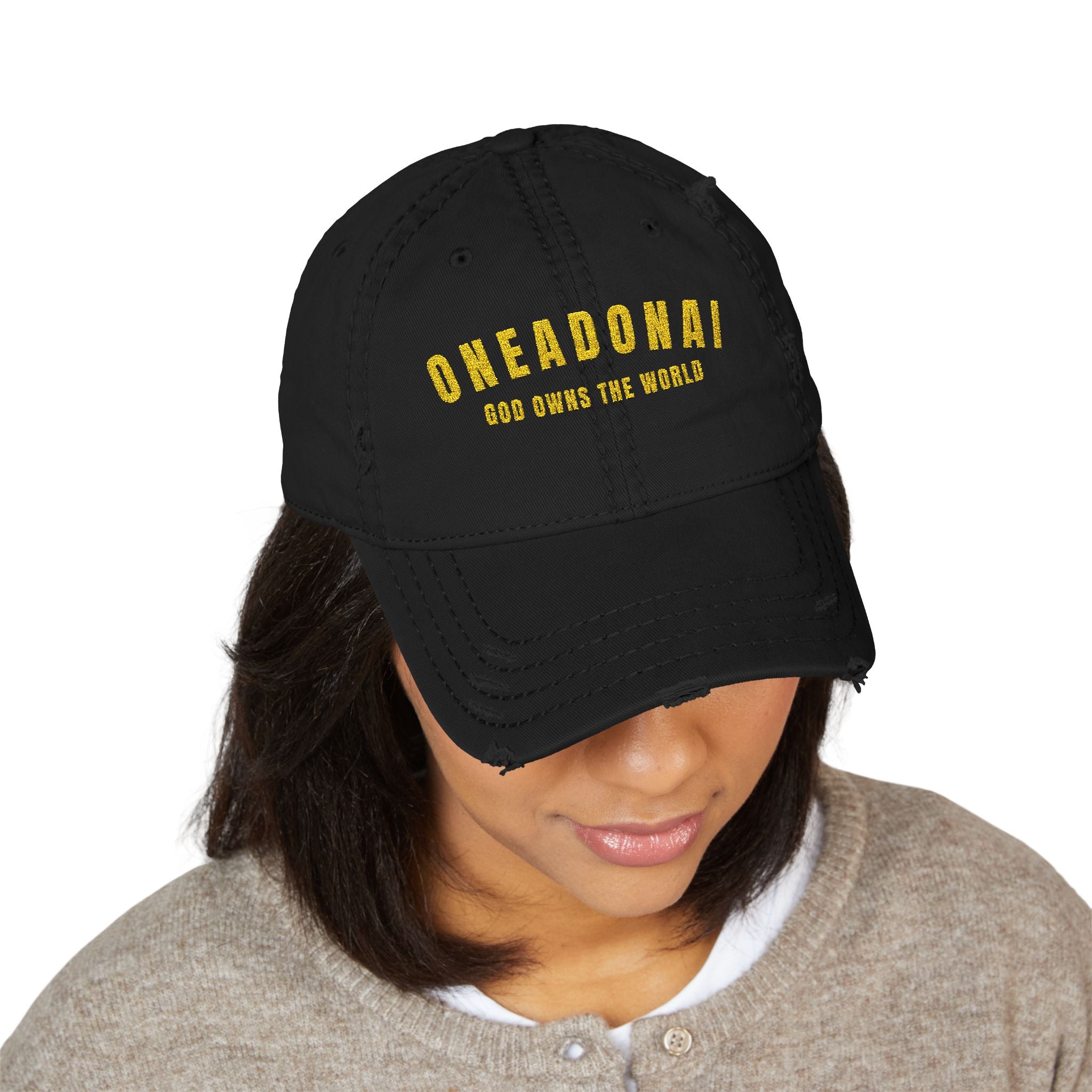 Distressed Dad Hat (Embroidery)