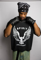 SPIRIT FRAYED BOXY T-SHIRT