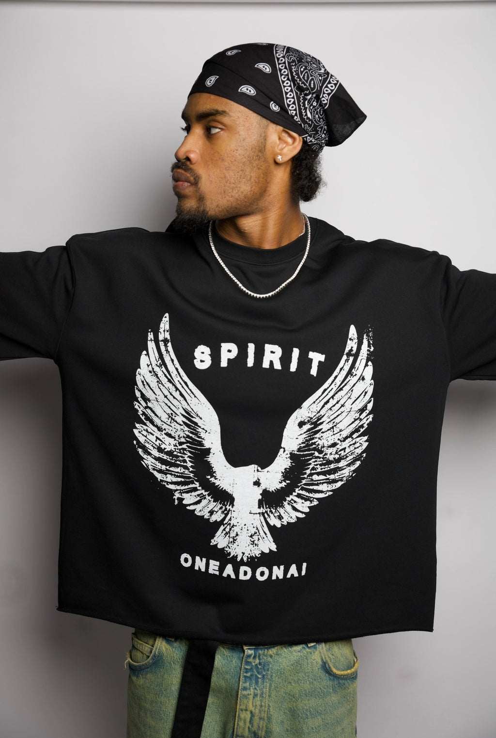 SPIRIT FRAYED BOXY T-SHIRT