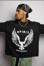SPIRIT FRAYED BOXY T-SHIRT