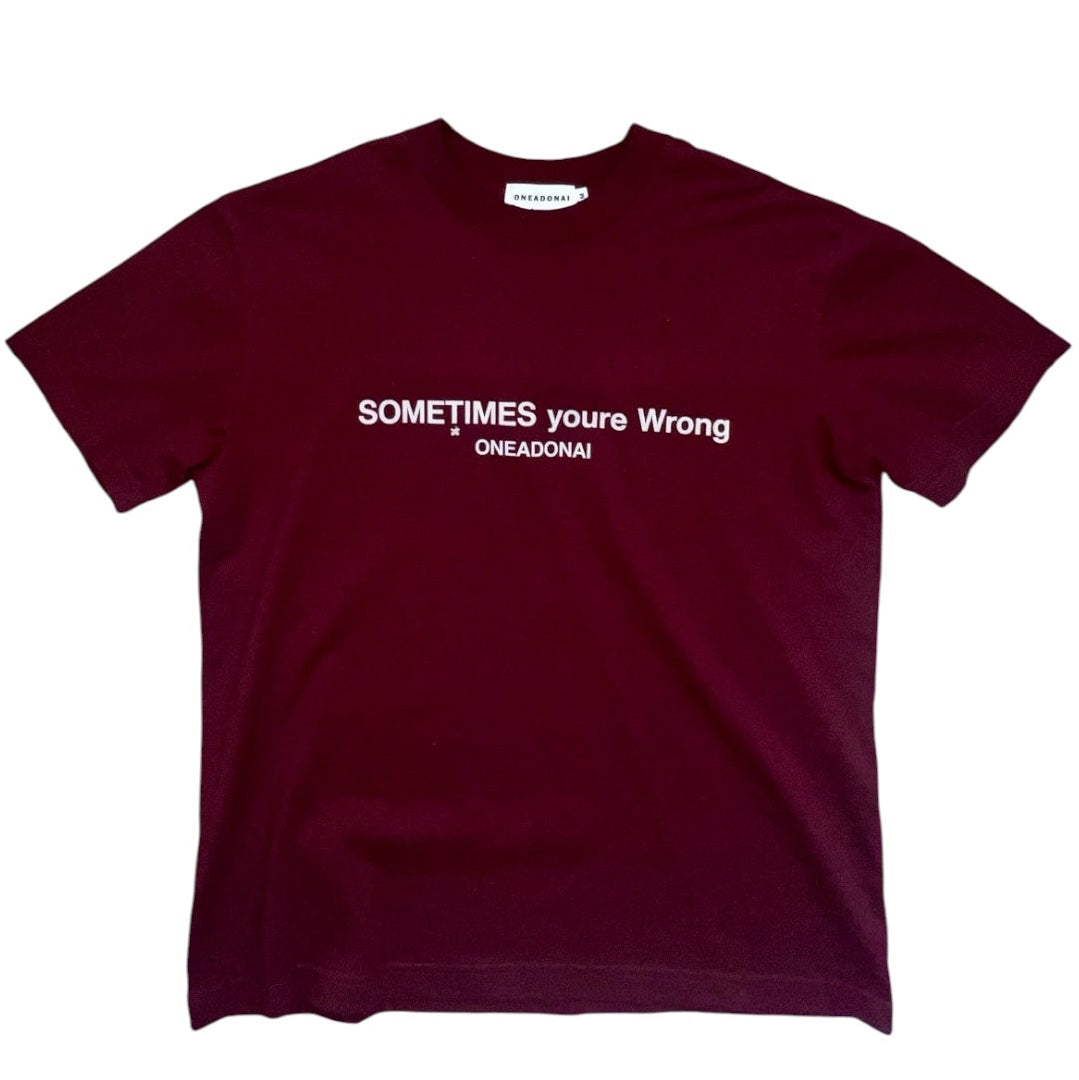 SOMETIMES YOURE WRONG