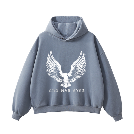 WASHED OVERSIZED HOODIE