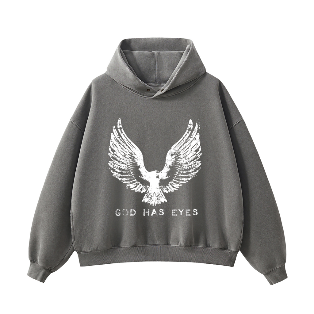 WASHED OVERSIZED HOODIE