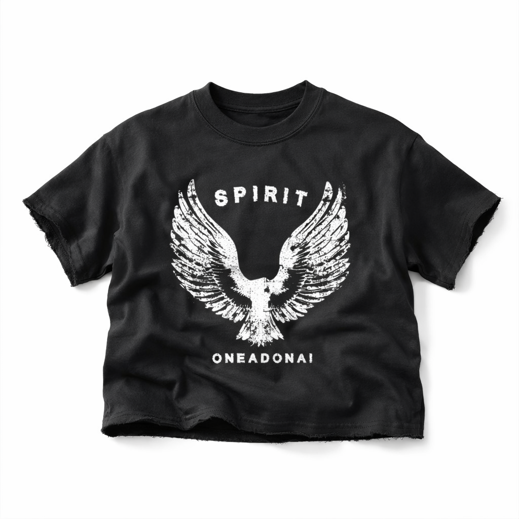 SPIRIT FRAYED BOXY T-SHIRT