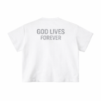 GOD LIVES FOREVER BOXY SHIRT