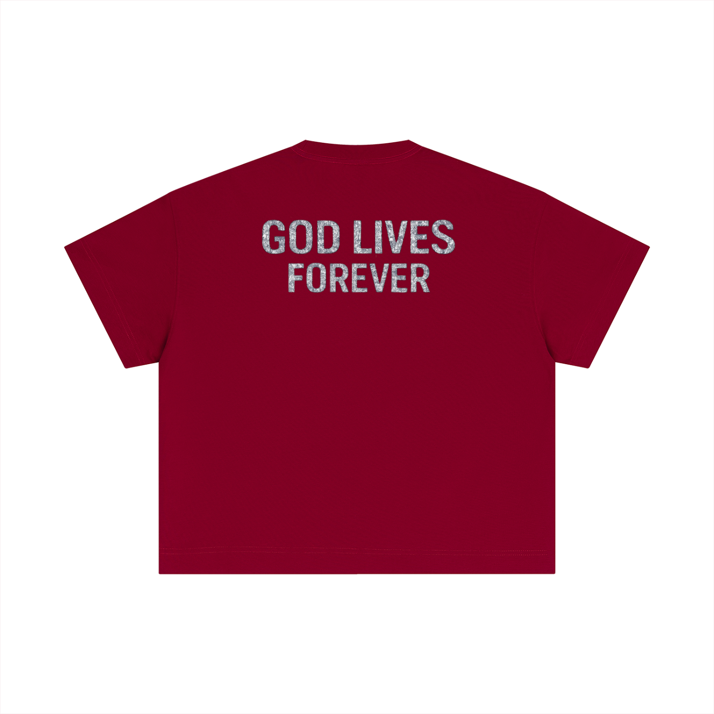 GOD LIVES FOREVER BOXY SHIRT