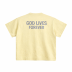 GOD LIVES FOREVER BOXY SHIRT
