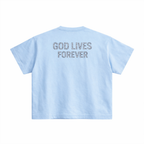 GOD LIVES FOREVER BOXY SHIRT