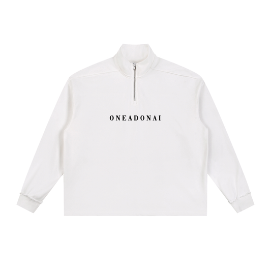 ONEADONAI HALF ZIP-SNOW